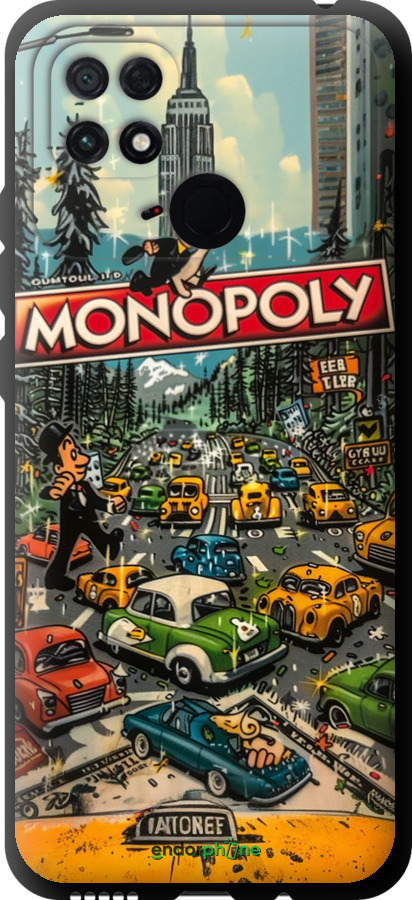 TPU чехол Городской драйв Monopoly для Xiaomi Poco C40 - 6088b-2701 изображение 