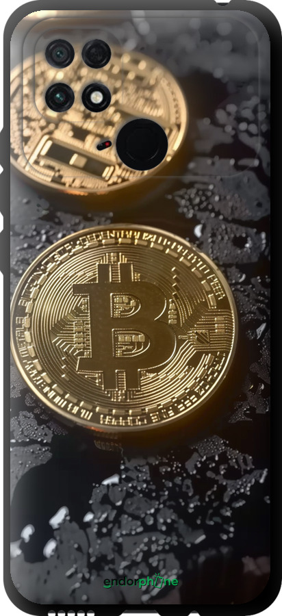 TPU чехол Вулканійчний Bitcoin для Xiaomi Poco C40 - 6092b-2701 изображение 