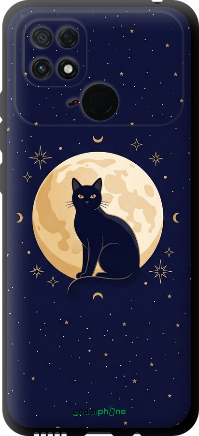 TPU чехол Cute Cat Celestial/Witchy для Xiaomi Poco C40 - 6787b-2701 изображение 