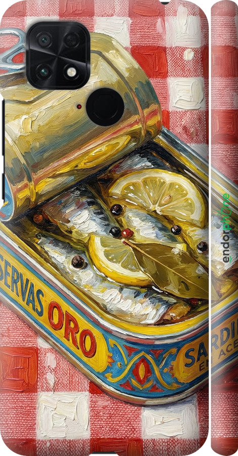 3D пластиковый матовый чехол Vintage Sardine Tin Phone для Xiaomi Poco C40 - 6772m-2701 изображение 