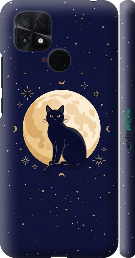 3D пластиковый матовый чехол Cute Cat Celestial/Witchy для Xiaomi Poco C40 - 6787m-2701 изображение 