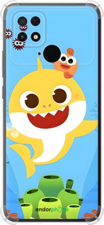 Силіконовий протиударний с посиленими кутами чехол Бейби Шарк для Xiaomi Poco C40 - 6303sp-2701 изображение 