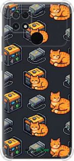 Силикон с усиленными углами чехол Autonomous Zone для Xiaomi Poco C40 - 6771sp-2701 изображение 