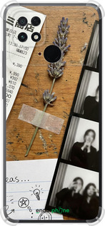 Силикон с усиленными углами чехол Aesthetic Scrapbook Collage для Xiaomi Poco C40 - 6773sp-2701 изображение 