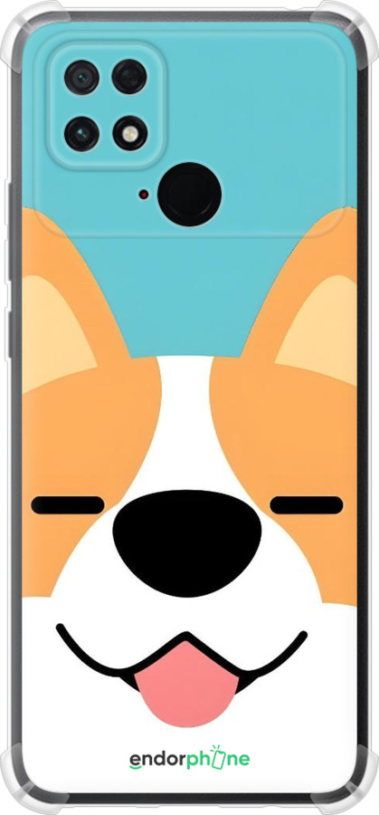 Силіконовий протиударний с посиленими кутами чехол Корги для Xiaomi Poco C40 - 6280sp-2701 изображение 
