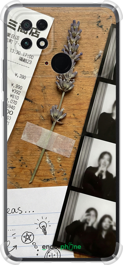 Силикон с усиленными углами чехол Aesthetic Scrapbook Collage для Xiaomi Poco C40 - 6773sp-2701 изображение 