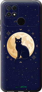 Силиконовый чехол Cute Cat Celestial/Witchy для Xiaomi Poco C40 - 6787u-2701 изображение 