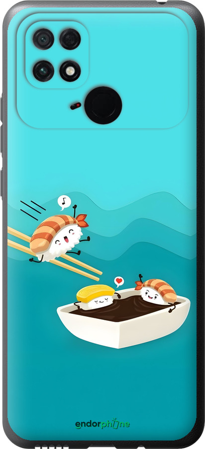Силиконовый чехол Суши для Xiaomi Poco C40 - 6354u-2701 изображение 