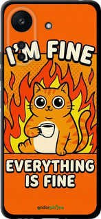 TPU чехол Funny Cat для Xiaomi Redmi 13C - 6786b-3410 изображение 