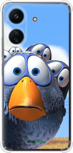 Силикон с усиленными углами чехол Angry Birds для Xiaomi Poco C65 - 6008sp-3447 изображение 