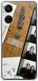 Силикон с усиленными углами чехол Aesthetic Scrapbook Collage для Xiaomi Redmi 13C - 6773sp-3410 изображение 