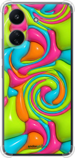 Силикон с усиленными углами чехол Y2K Jelly Dream для Xiaomi Poco C65 - 6780sp-3447 изображение 