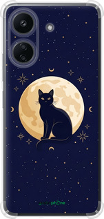Силикон с усиленными углами чехол Cute Cat Celestial/Witchy для Xiaomi Redmi 13C - 6787sp-3410 изображение 