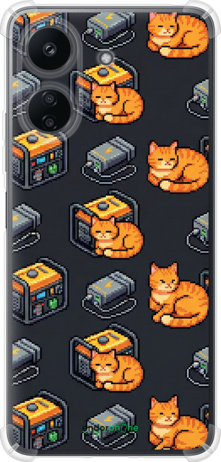 Силикон с усиленными углами чехол Autonomous Zone для Xiaomi Redmi 13C - 6771sp-3410 изображение 