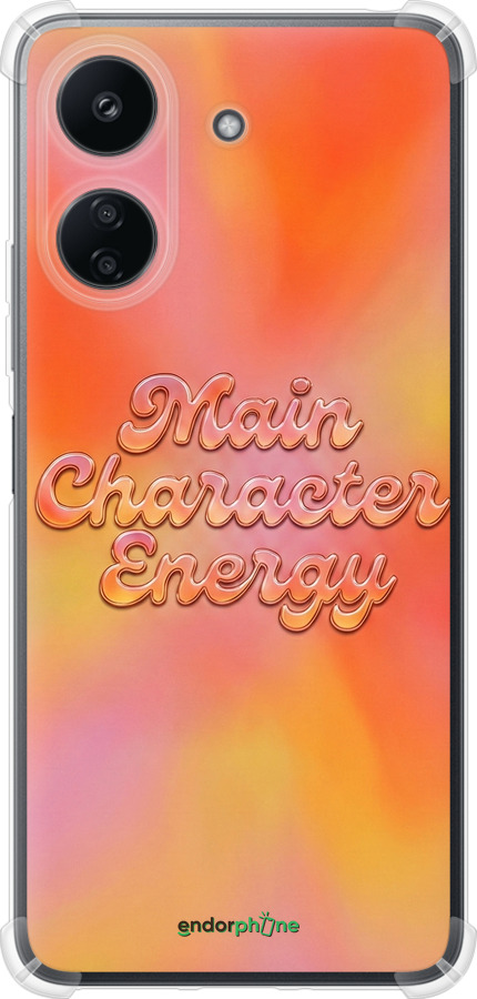 Силикон с усиленными углами чехол Aura Gradient Main Character Energy Aesthetic Y2K для Xiaomi Redmi 13C - 6783sp-3410 изображение 