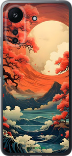Силиконовый чехол Природа японии для Xiaomi Redmi 13C - 6327u-3410 изображение 