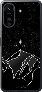 Силиконовый чехол Минималистический горный пейзаж для Xiaomi Redmi 13C - 6438u-3410 изображение 