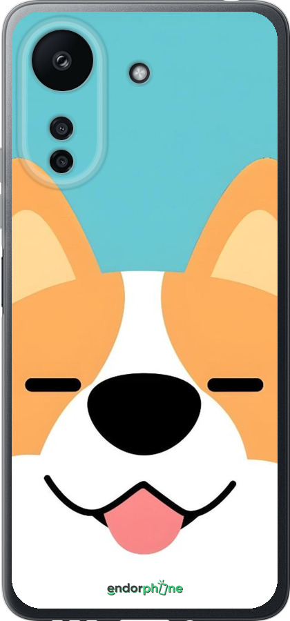 Силіконовий чехол Корги для Xiaomi Redmi 13C - 6280u-3410 изображение 