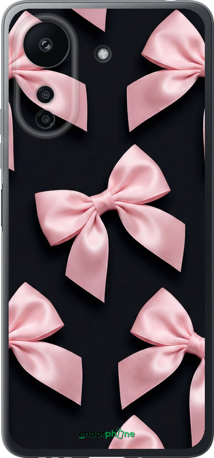 Силіконовий чехол Coquette Ribbons Dark Coquette для Xiaomi Redmi 13C - 6767u-3410 изображение 