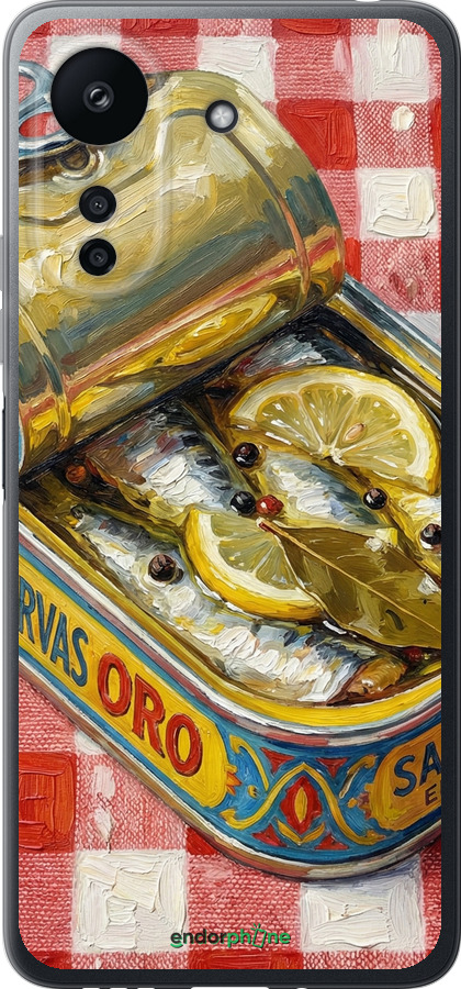 Силіконовий чехол Vintage Sardine Tin Phone для Xiaomi Redmi 13C - 6772u-3410 изображение 