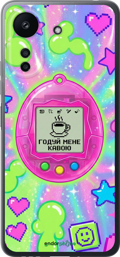 Силиконовый чехол Y2K Aesthetic Retro Pet: Годуй мене кавою для Xiaomi Poco C65 - 6784u-3447 изображение 