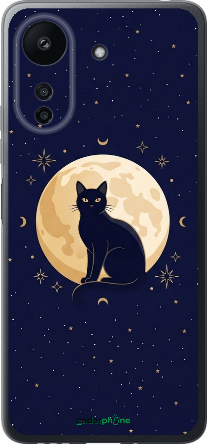 Силіконовий чехол Cute Cat Celestial/Witchy для Xiaomi Poco C65 - 6787u-3447 изображение 