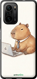 TPU чехол Funny Capybara CEO Working для Xiaomi Mi 11i - 6777b-3935 изображение 