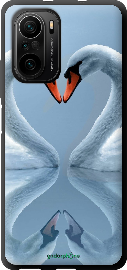 TPU чехол Лебеди для Xiaomi Mi 11i - 6007b-3935 изображение 