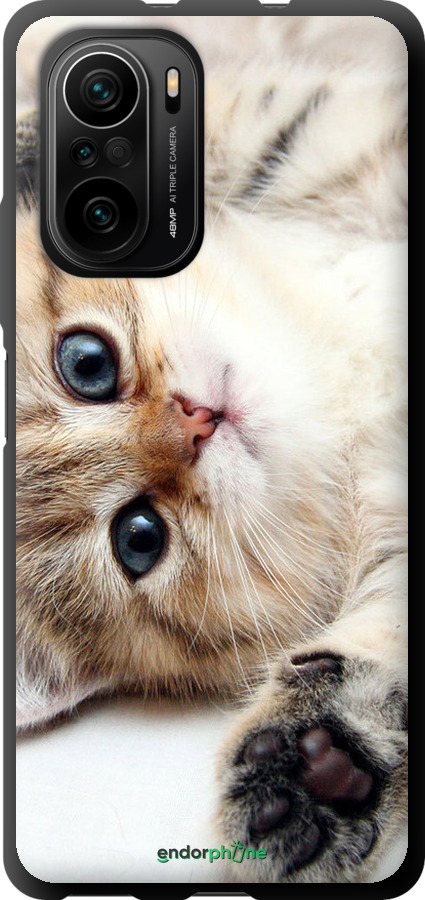 TPU чехол Котик для Xiaomi Poco F3 - 6024b-2280 изображение 