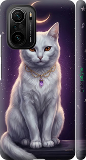 3D пластиковый матовый чехол Mystic White Cat Gothic Dark Purple Gold для Xiaomi Mi 11i - 6805m-3935 изображение 