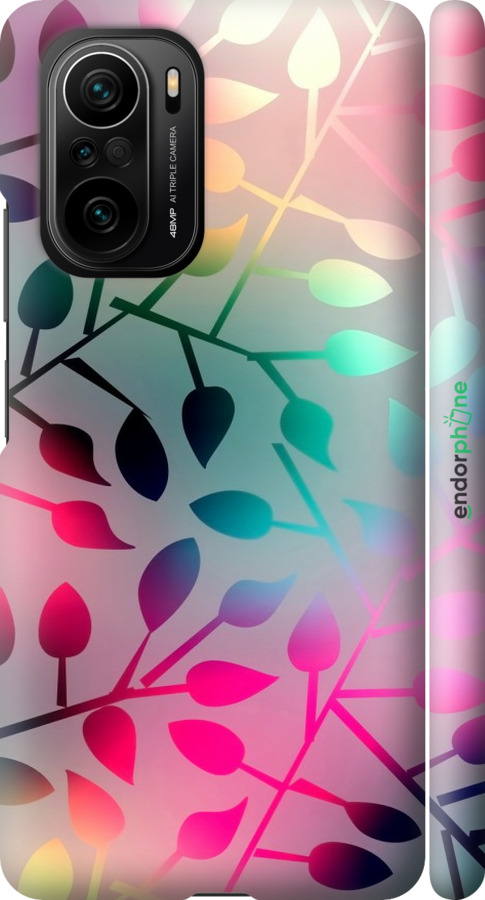 

3D пластиковий матовий чохол "Листя" для Xiaomi Poco F3