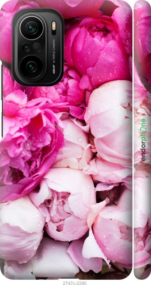 

Custodia in Plastica 3D opaca Peonie rosa" for Xiaomi Poco F3"
