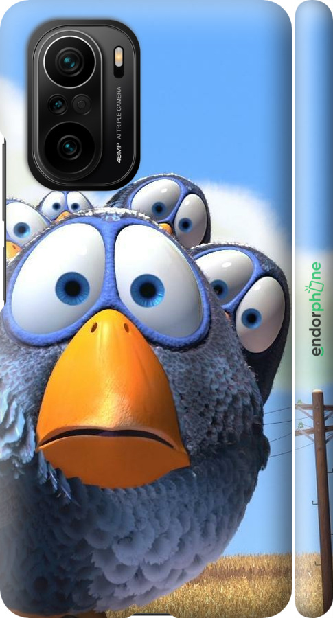 3D пластиковий матовий чехол Angry Birds для Xiaomi Mi 11i - 6008m-3935 изображение 
