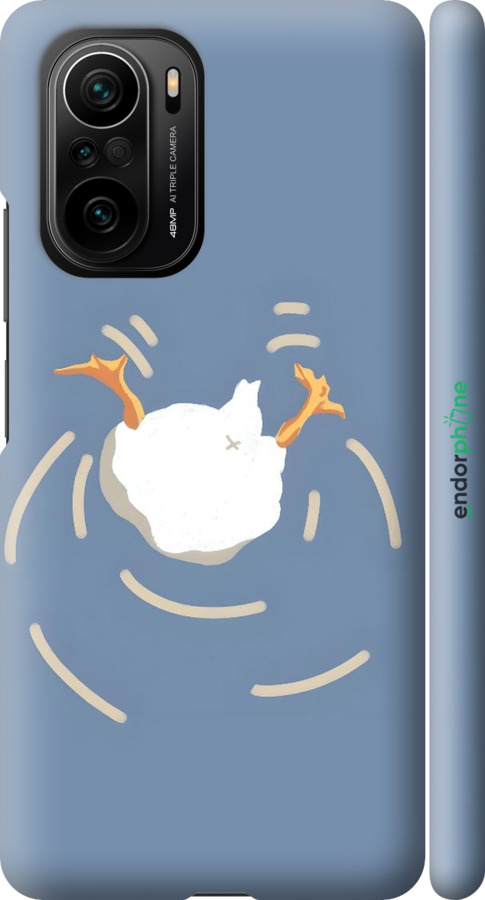 3D пластиковий матовий чехол Гусь ныряет для Xiaomi Poco F3 - 6275m-2280 изображение 