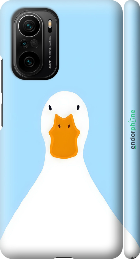 3D пластиковий матовий чехол Гусак для Xiaomi Poco F3 - 6350m-2280 изображение 
