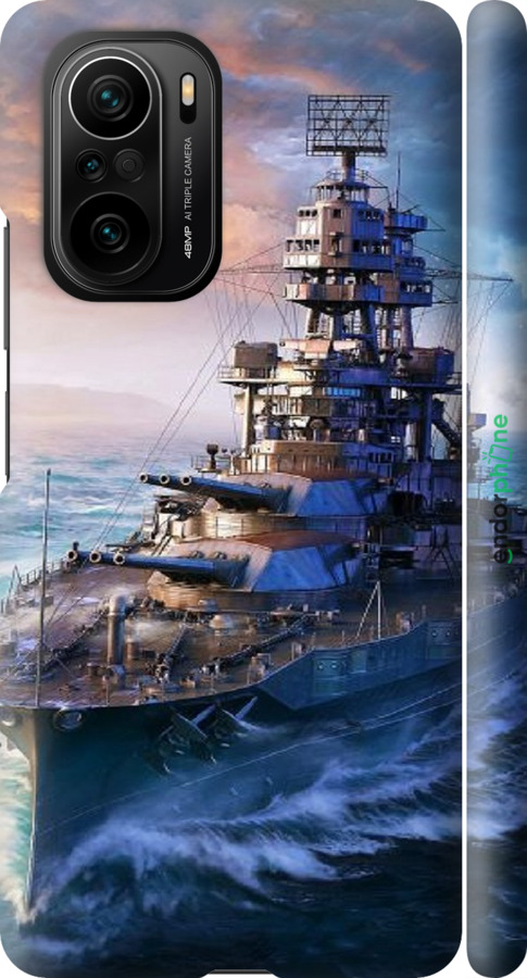 3D пластиковий матовий чехол Військовий корабель, world of tanks, wargaming для Xiaomi Mi 11i - 6461m-3935 изображение 