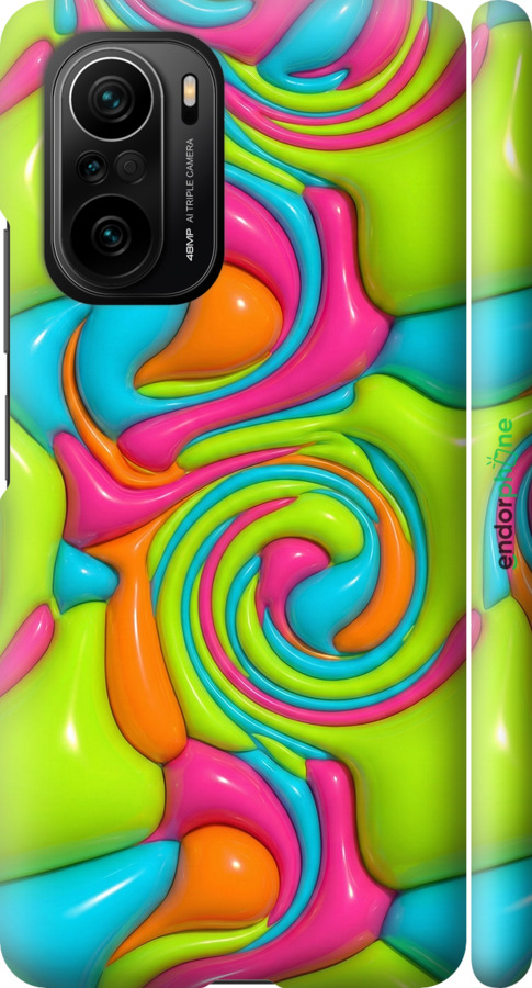 3D пластиковый матовый чехол Y2K Jelly Dream для Xiaomi Poco F3 - 6780m-2280 изображение 