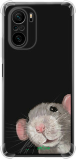 Силіконовий протиударний с посиленими кутами чехол The Peeking Rat для Xiaomi Poco F3 - 6442sp-2280 изображение 