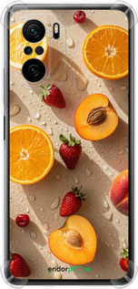 Силіконовий протиударний с посиленими кутами чехол Фрукти 3 для Xiaomi Mi 11i - 6703sp-3935 изображение 