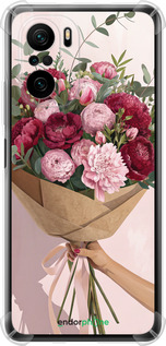 Силіконовий протиударний с посиленими кутами чехол Півонії 1 для Xiaomi Mi 11i - 6705sp-3935 изображение 