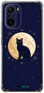 Силикон с усиленными углами чехол Cute Cat Celestial/Witchy для Xiaomi Poco F3 - 6787sp-2280 изображение 