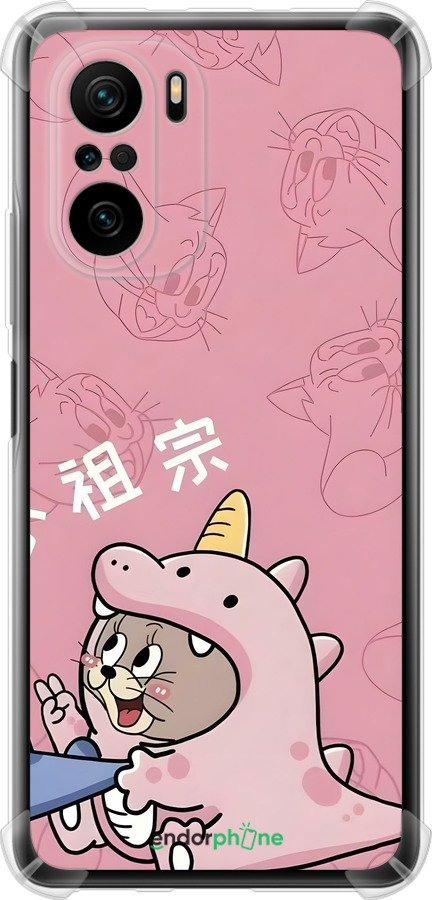 Силикон с усиленными углами чехол Том и джерри 2 для Xiaomi Poco F3 - 6359sp-2280 изображение 