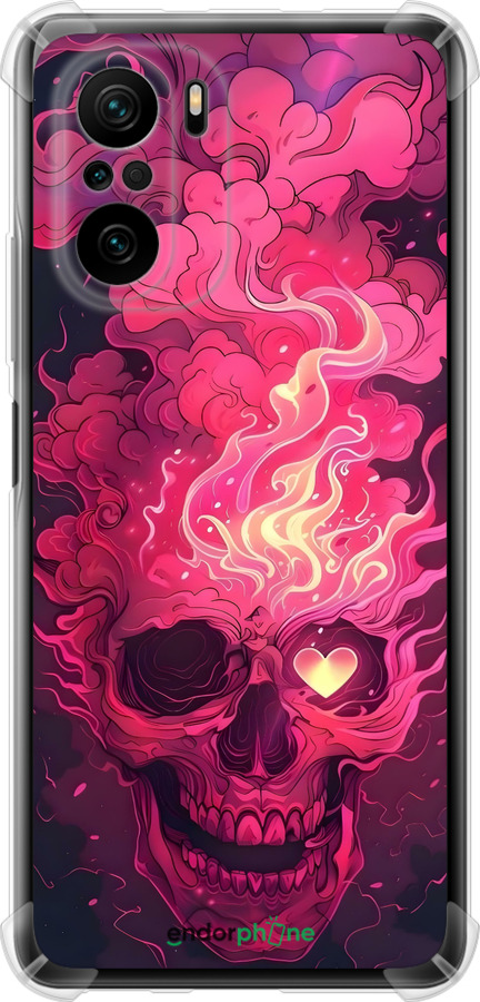 Силикон с усиленными углами чехол Череп арт для Xiaomi Mi 11i - 6385sp-3935 изображение 