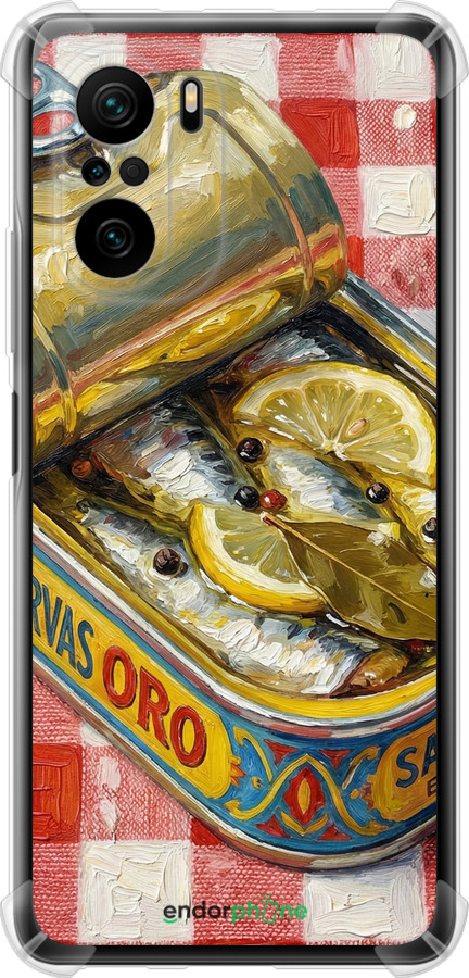 Силіконовий протиударний с посиленими кутами чехол Vintage Sardine Tin Phone для Xiaomi Mi 11i - 6772sp-3935 изображение 