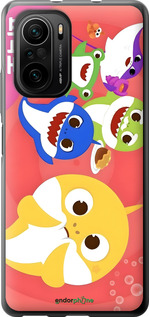 2D пластиковий чехол Бейби Шаркс для Xiaomi Poco F3 - 6305t-2280 изображение 