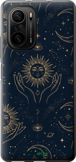Силіконовий чехол Celestial Harmony: Sun & Moon Gold Mystic Pattern для Xiaomi Mi 11i - 6778u-3935 изображение 