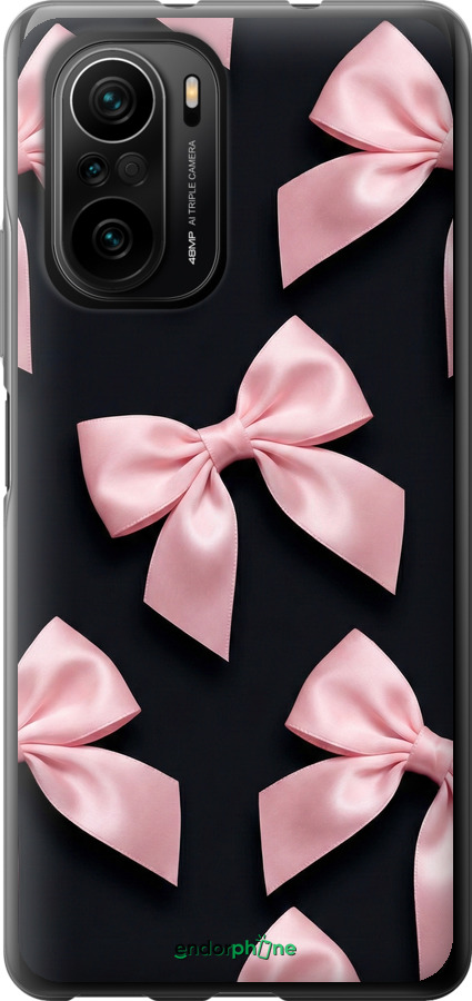 Силиконовый чехол Coquette Ribbons Dark Coquette для Xiaomi Mi 11i - 6767u-3935 изображение 