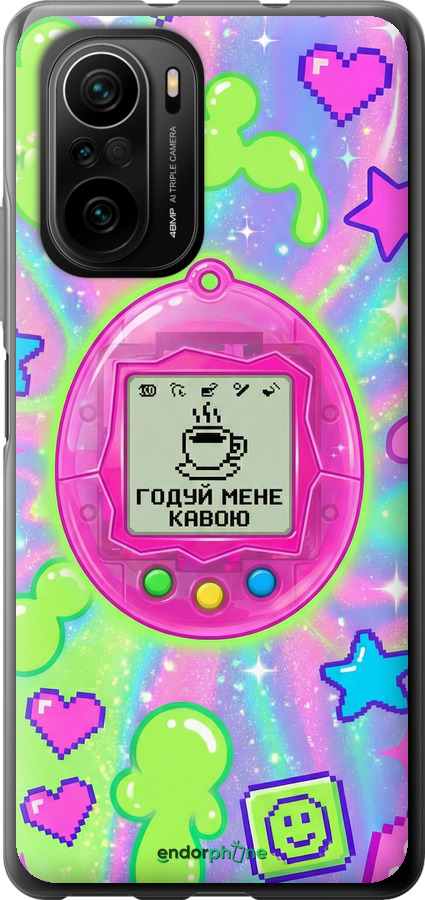 Силиконовый чехол Y2K Aesthetic Retro Pet: Годуй мене кавою для Xiaomi Poco F3 - 6784u-2280 изображение 