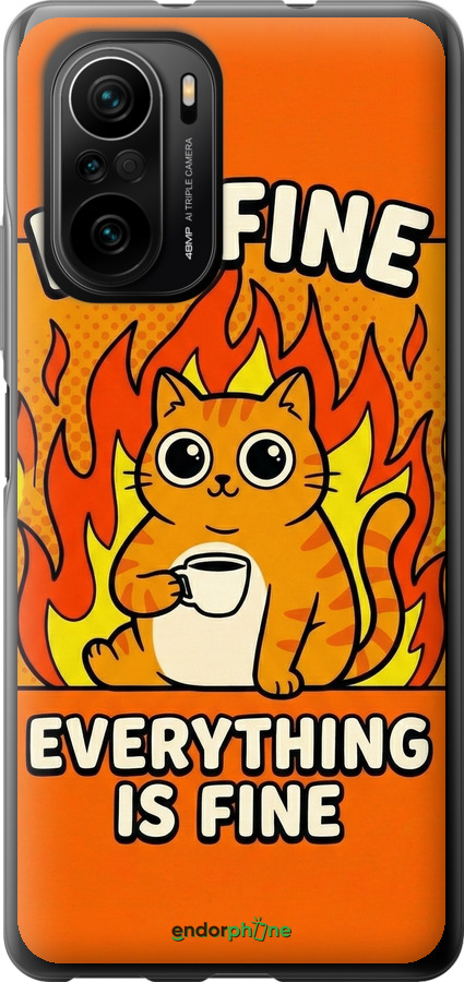 Силиконовый чехол Funny Cat для Xiaomi Poco F3 - 6786u-2280 изображение 
