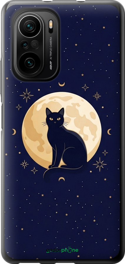 Силиконовый чехол Cute Cat Celestial/Witchy для Xiaomi Poco F3 - 6787u-2280 изображение 